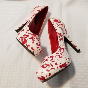 Splattered Pumps